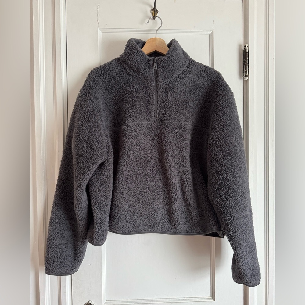Girlfriend Collective Sherpa Pullover | Size XL
